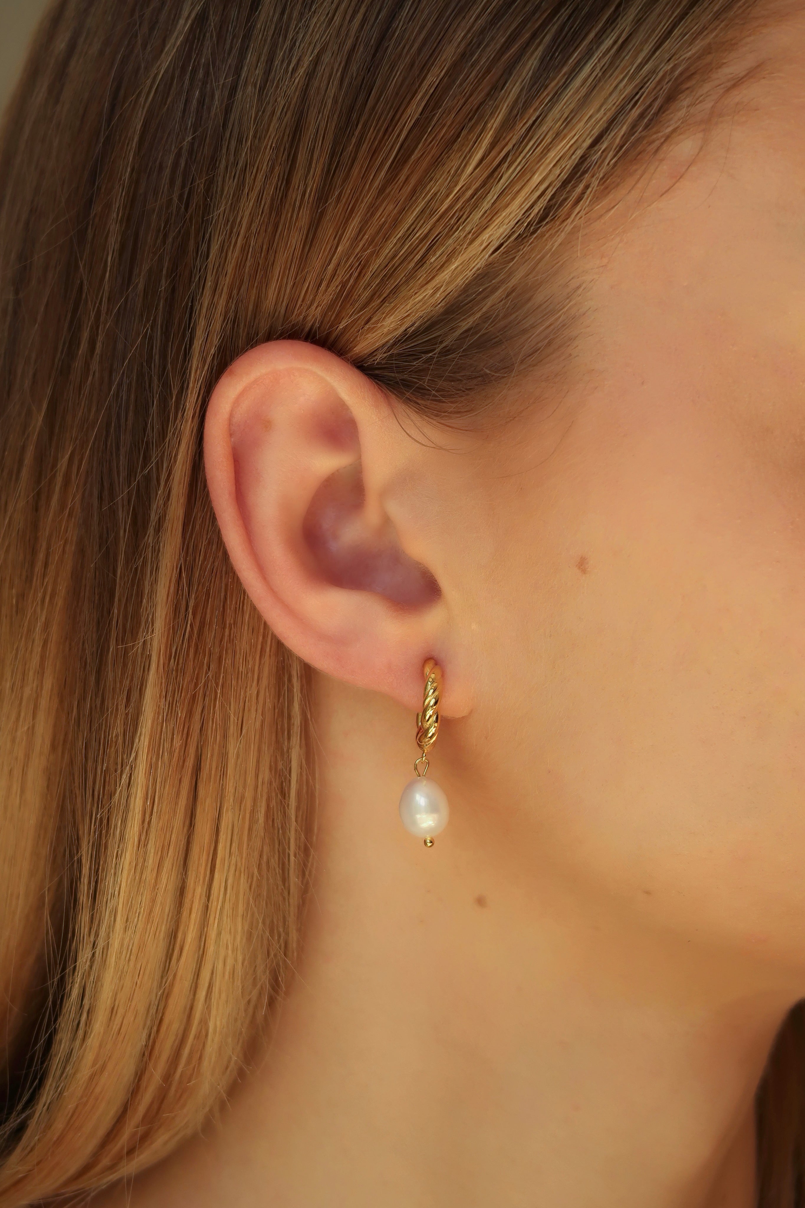 Ocean Pearl Drop Earrings