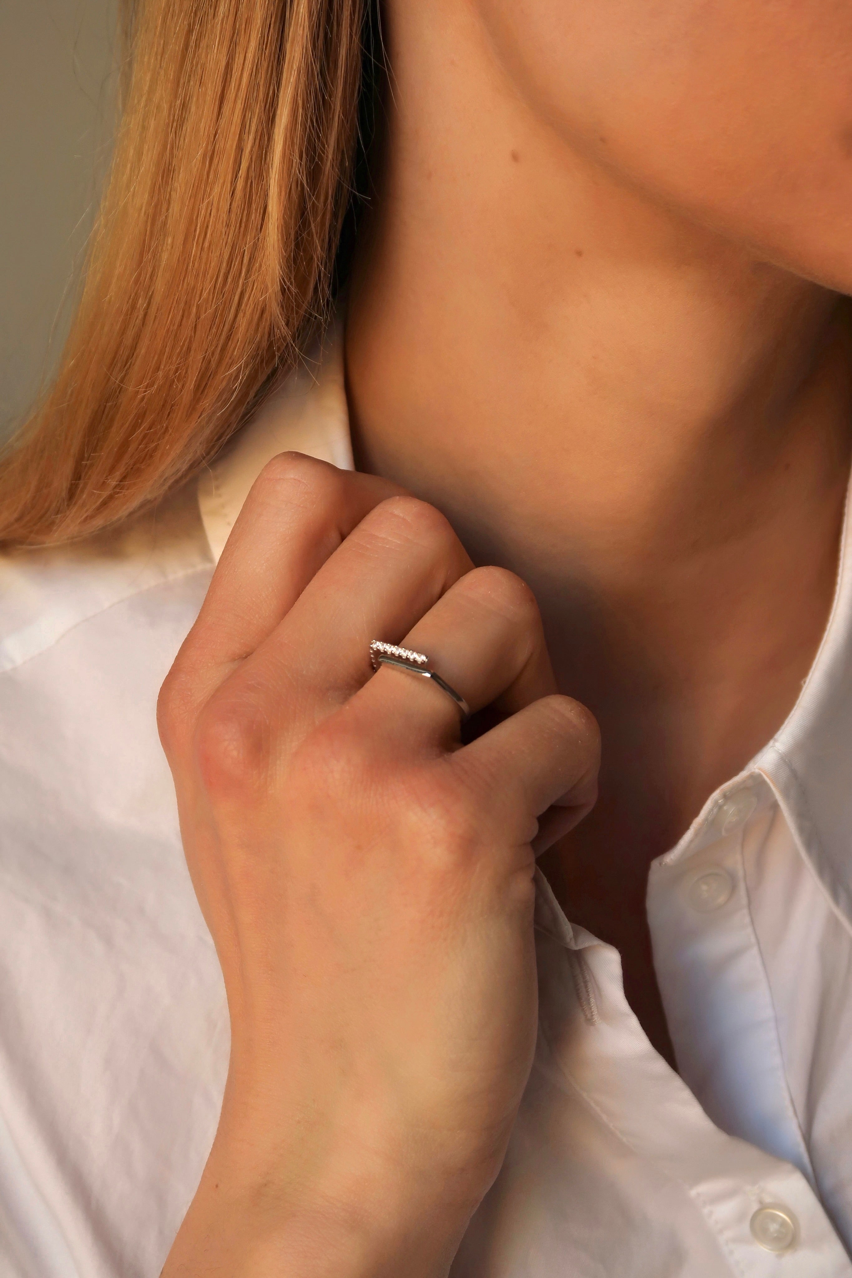 Square Zirconia Ring
