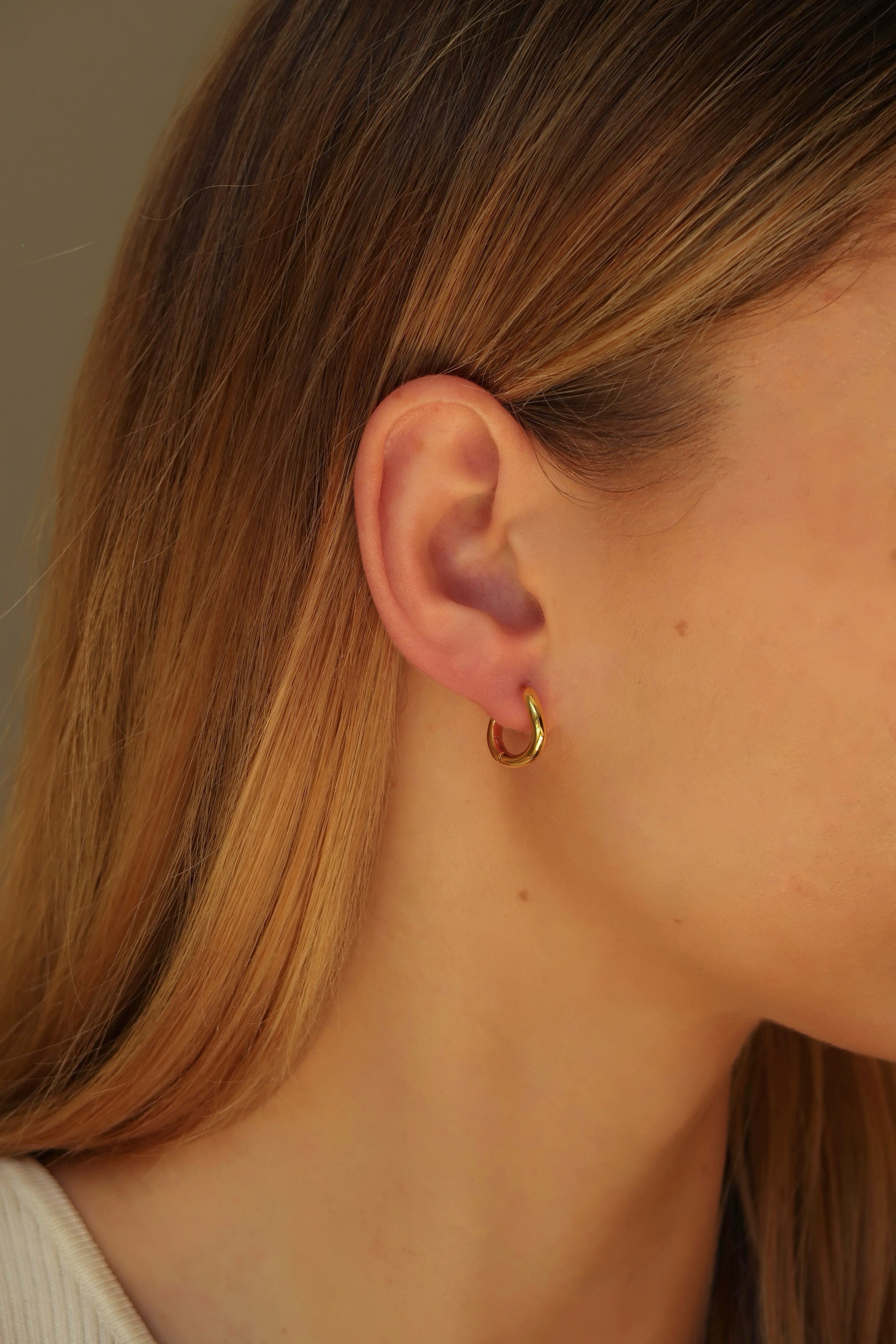 Twisted Small Hoop Earrings