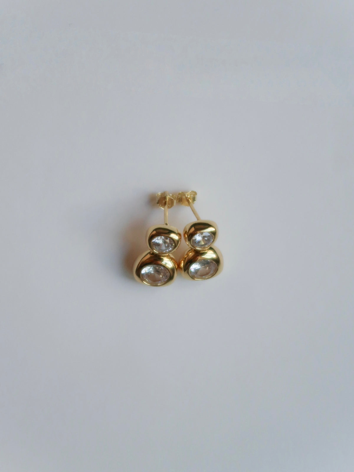Double Bezel Earrings