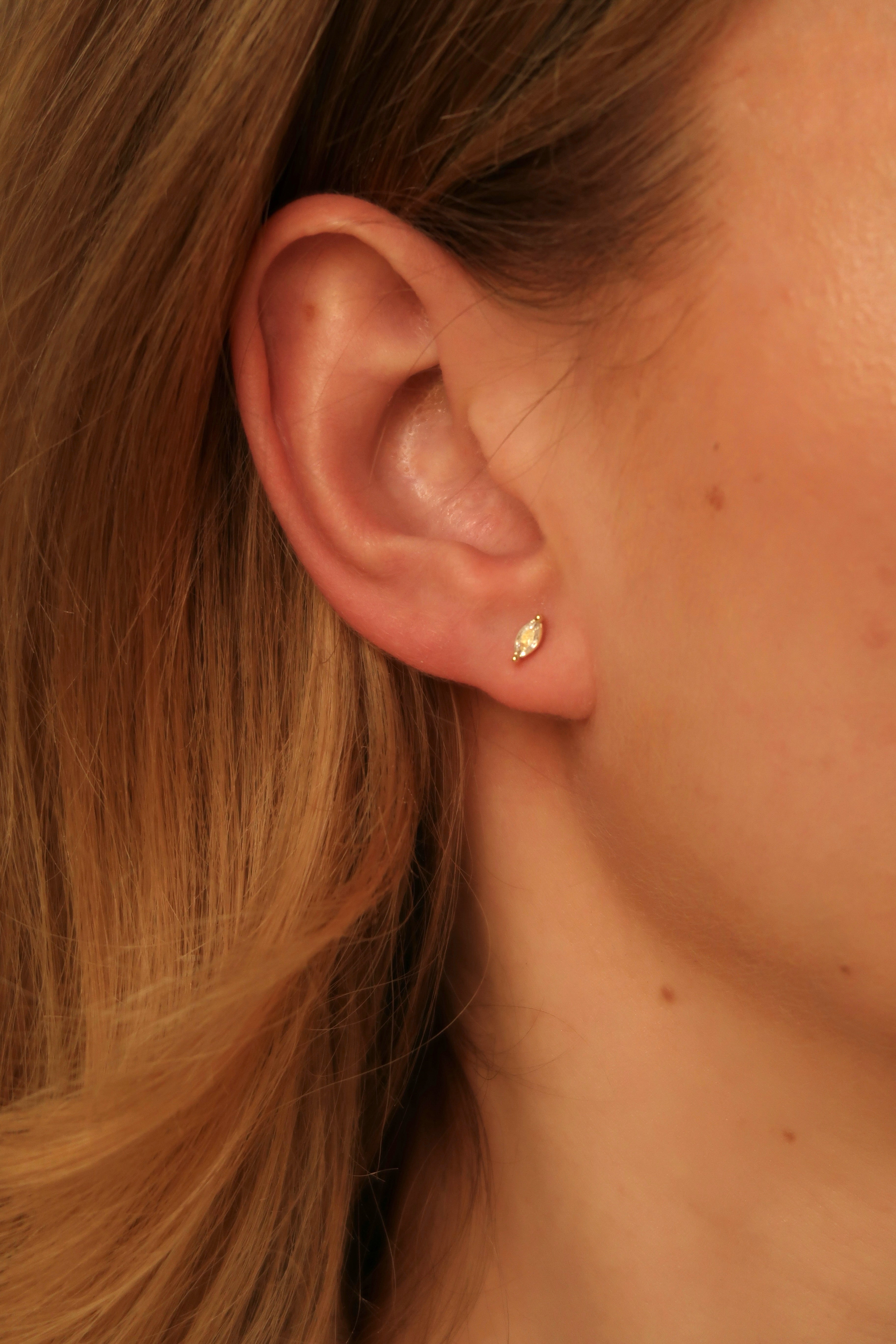 Cat Eye Flatback Stud