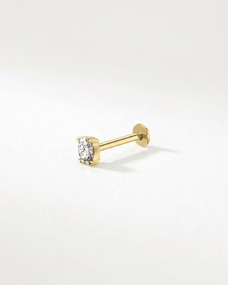 Oval Flatback Piercing | 1 pc. - WSOPHIA