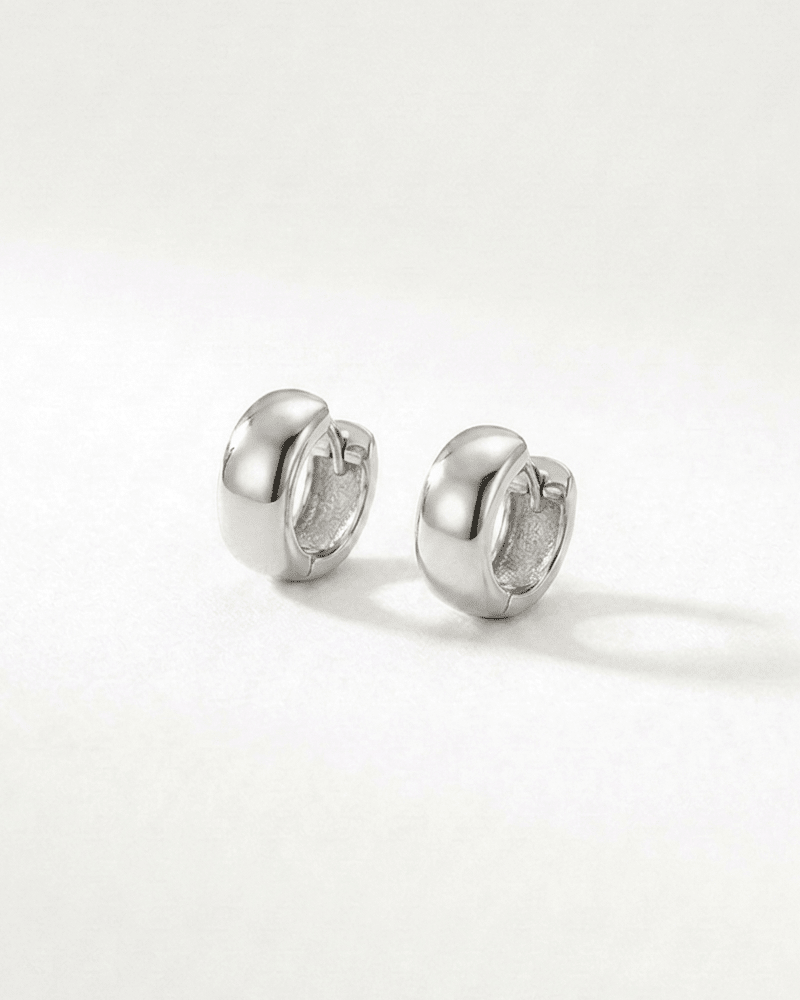 Wide Small Hoop Earrings - WSOPHIA
