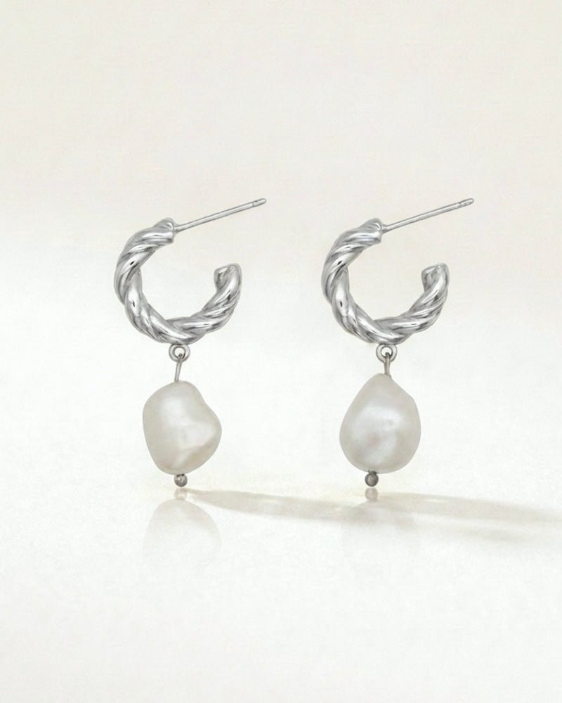 Ocean Pearl Drop Earrings - WSOPHIA