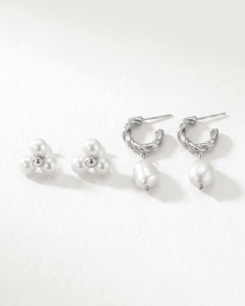 Pearl Earrings Set - WSOPHIA