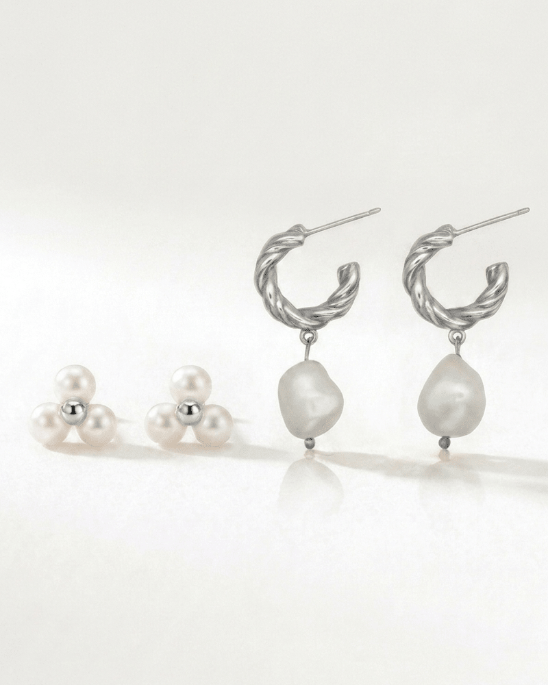Pearl Earrings Set - WSOPHIA