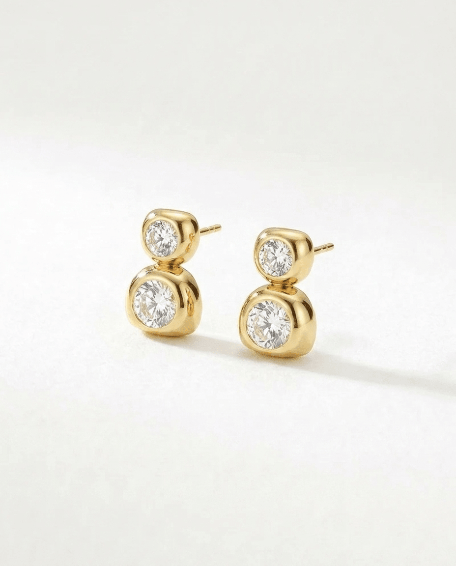 Double Bezel Earrings - WSOPHIA