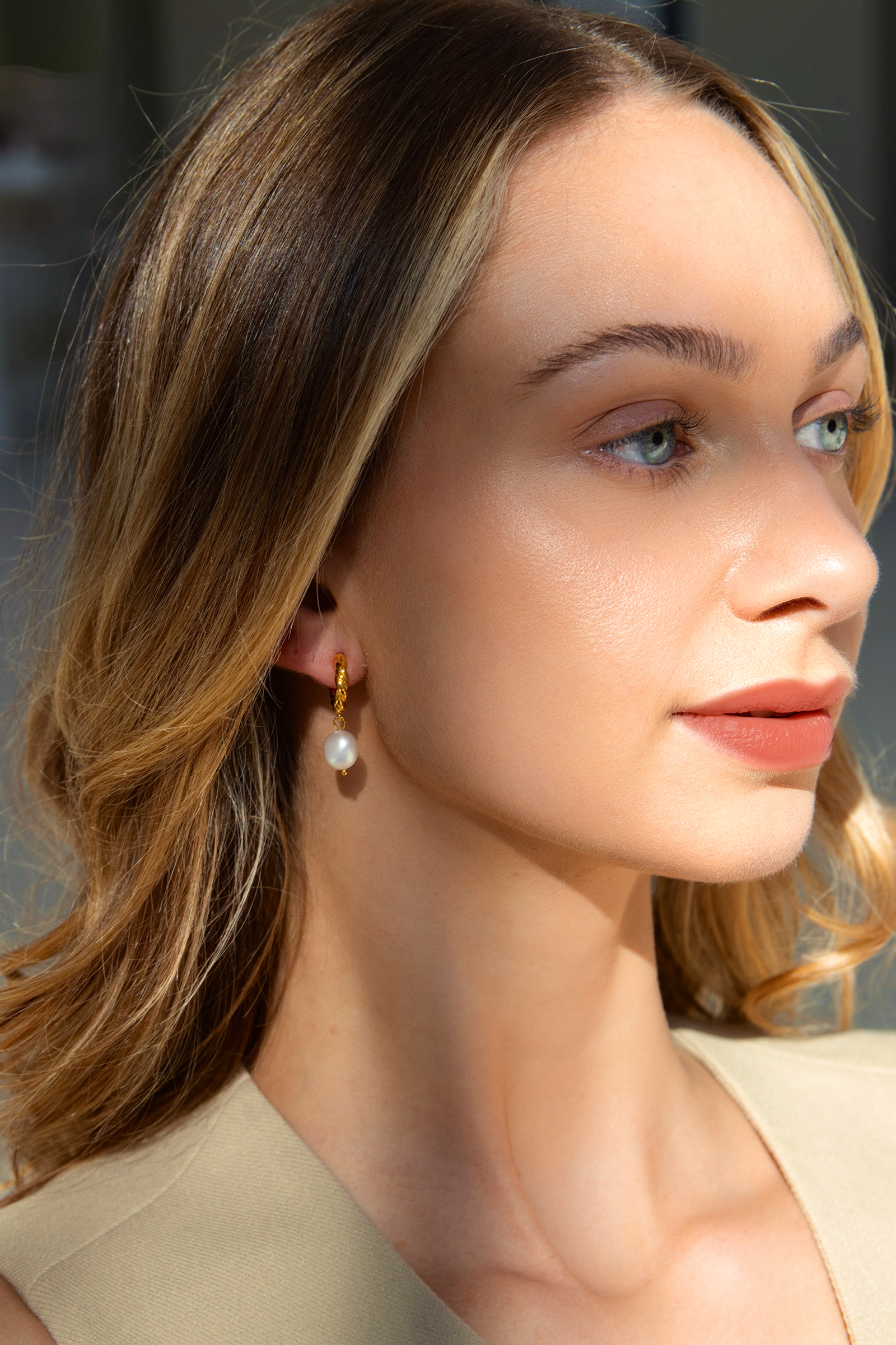 Pearl Earrings Set