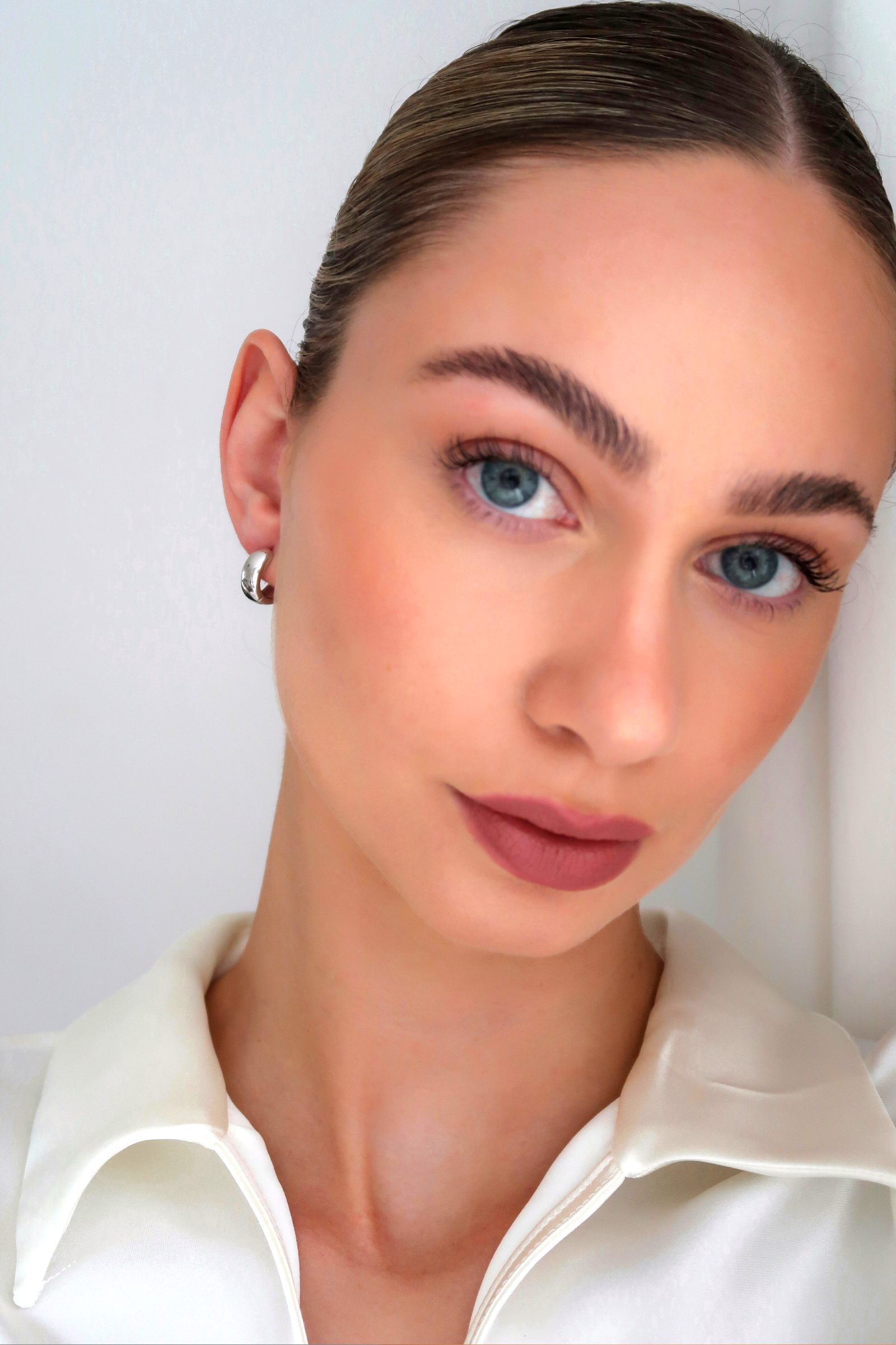 Wide Small Hoop Earrings