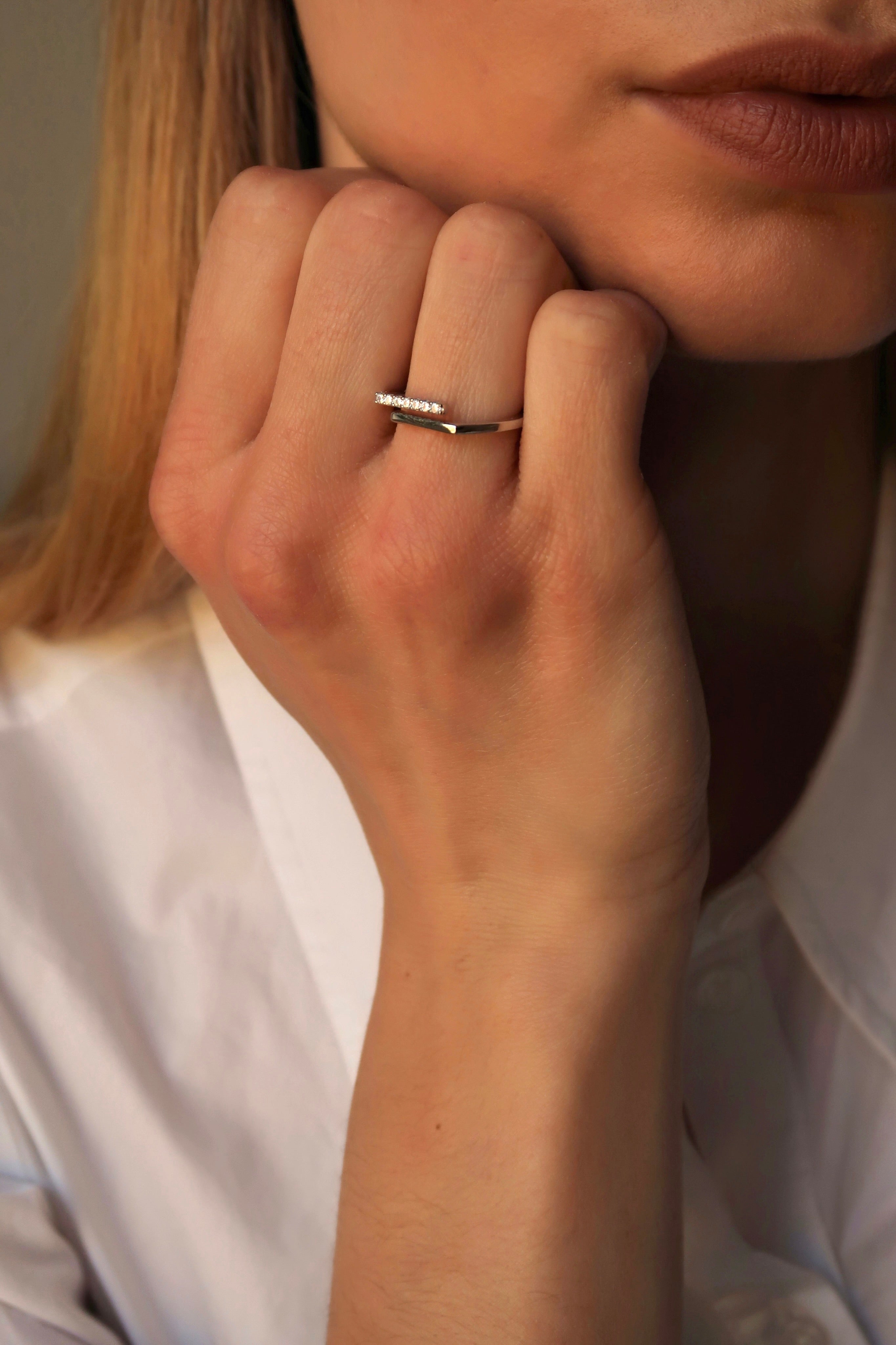Square Zirconia Ring