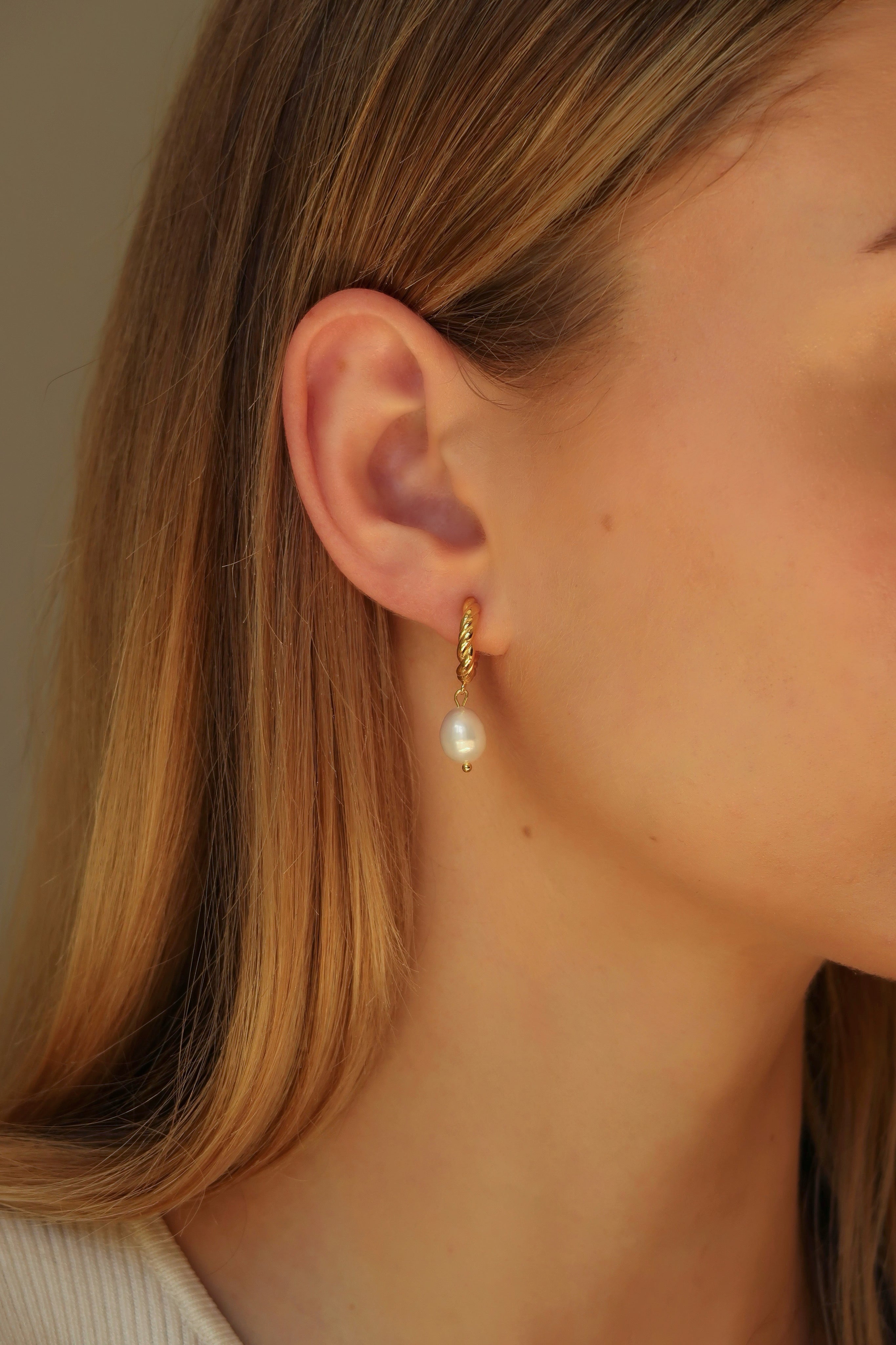 Ocean Pearl Drop Earrings