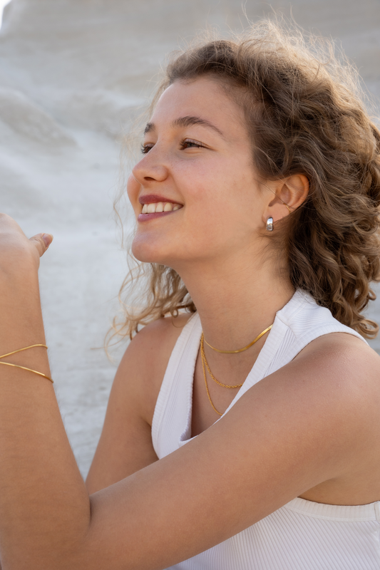 Wide Small Hoop Earrings