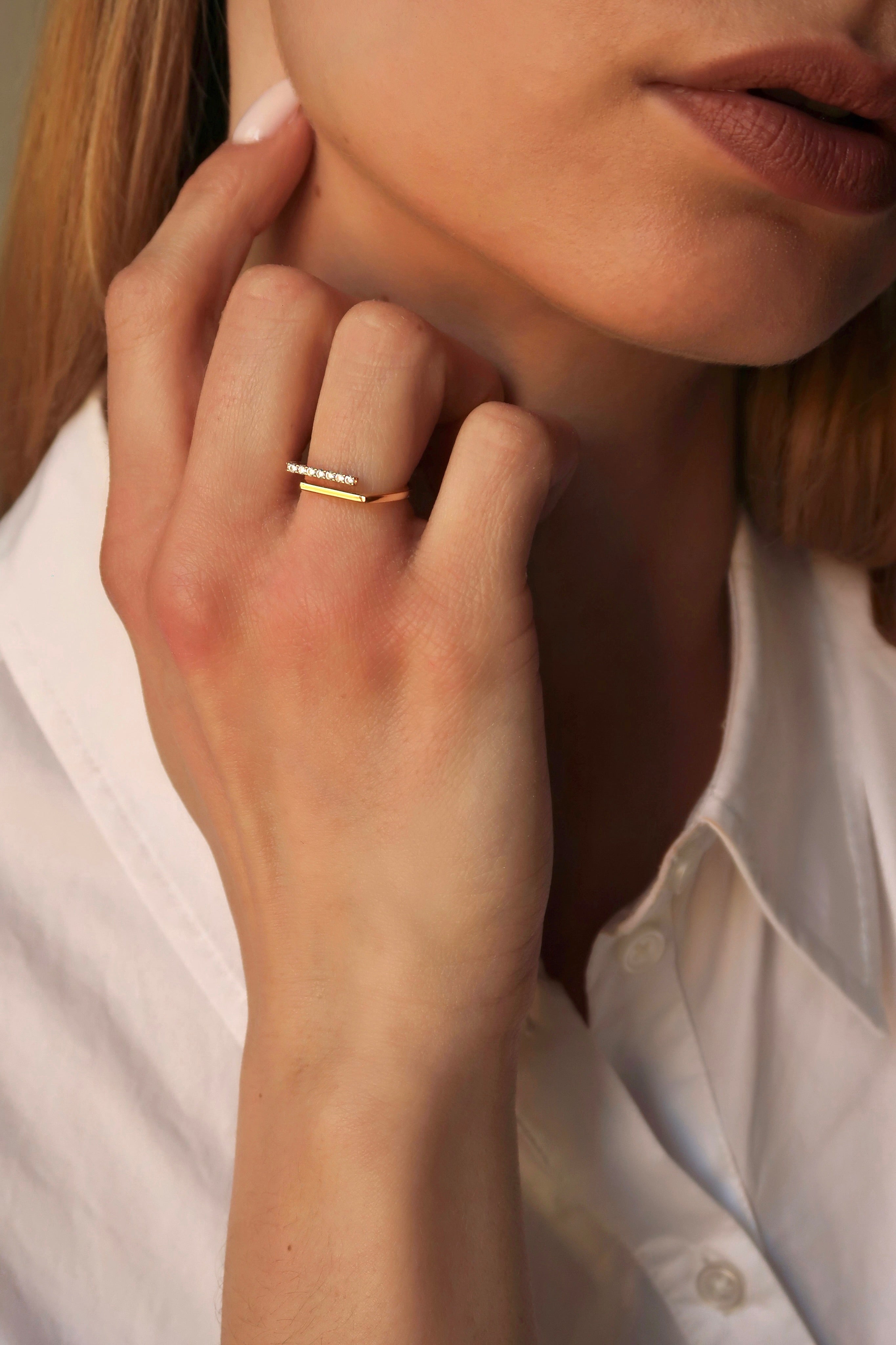 Square Zirconia Ring