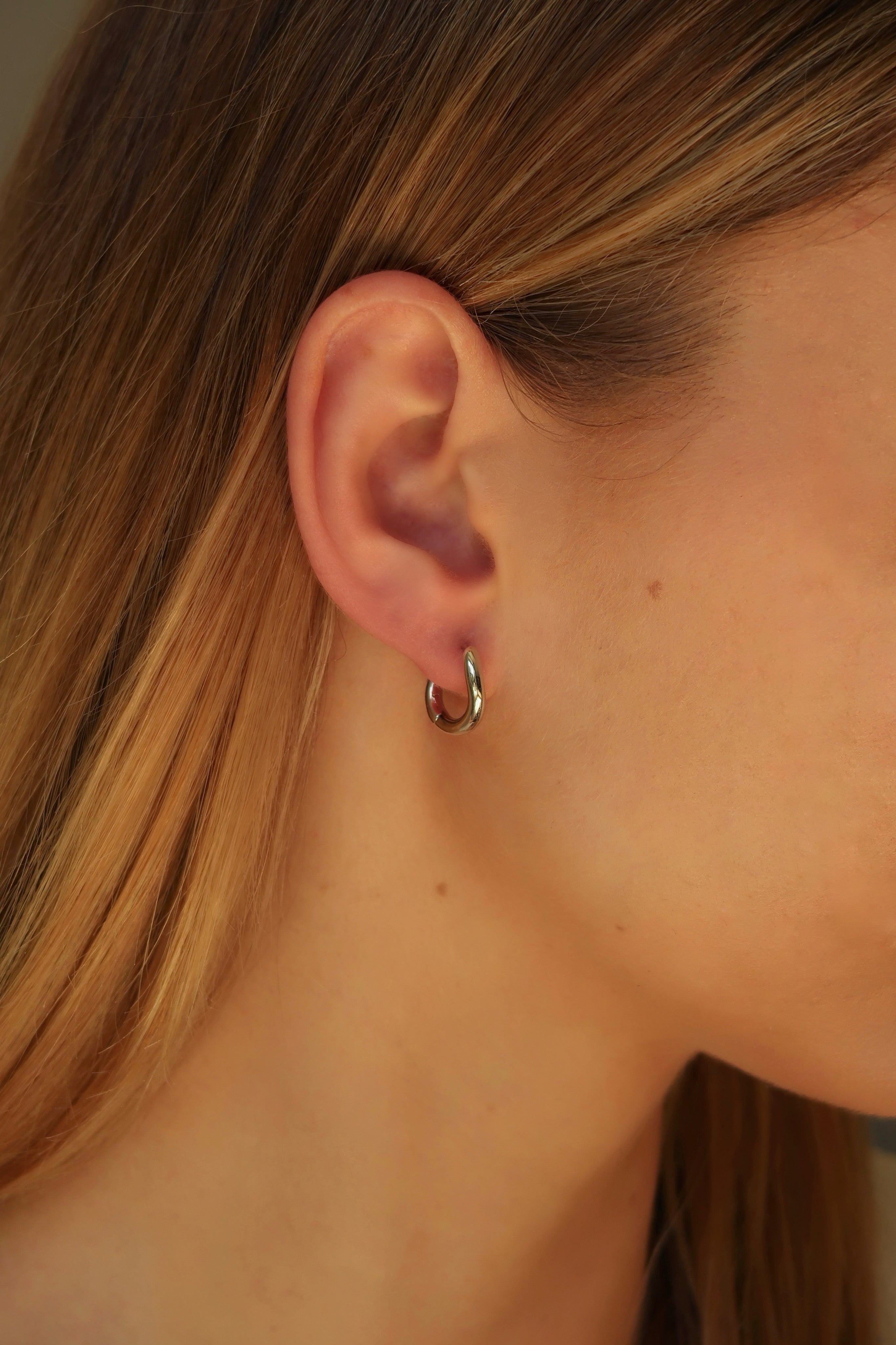 Twisted Small Hoop Earrings