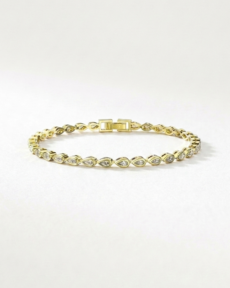 Zirconia Infinite Pear Cut Bracelet
