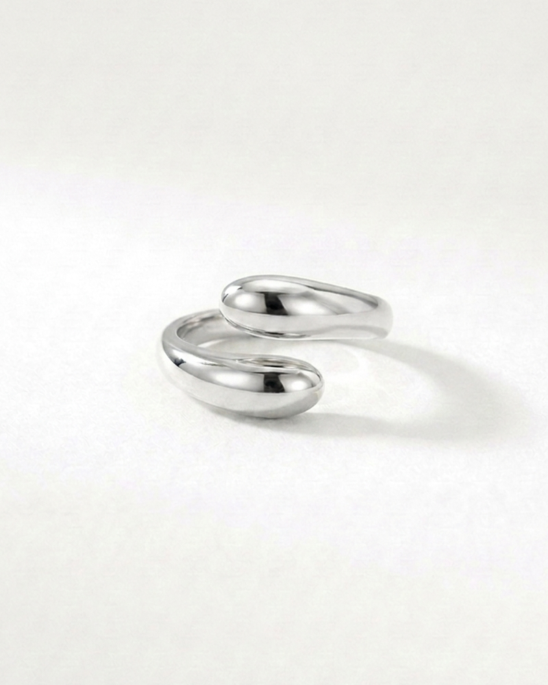 Sculptural Droplet Ring