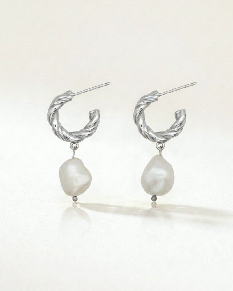 Ocean Pearl Drop Earrings