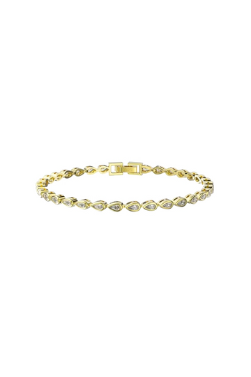 Zirconia Infinite Pear Cut Bracelet