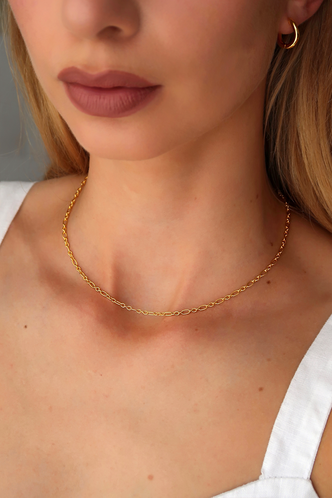 Figaro Chain Necklace & Twisted Chain Necklace Set