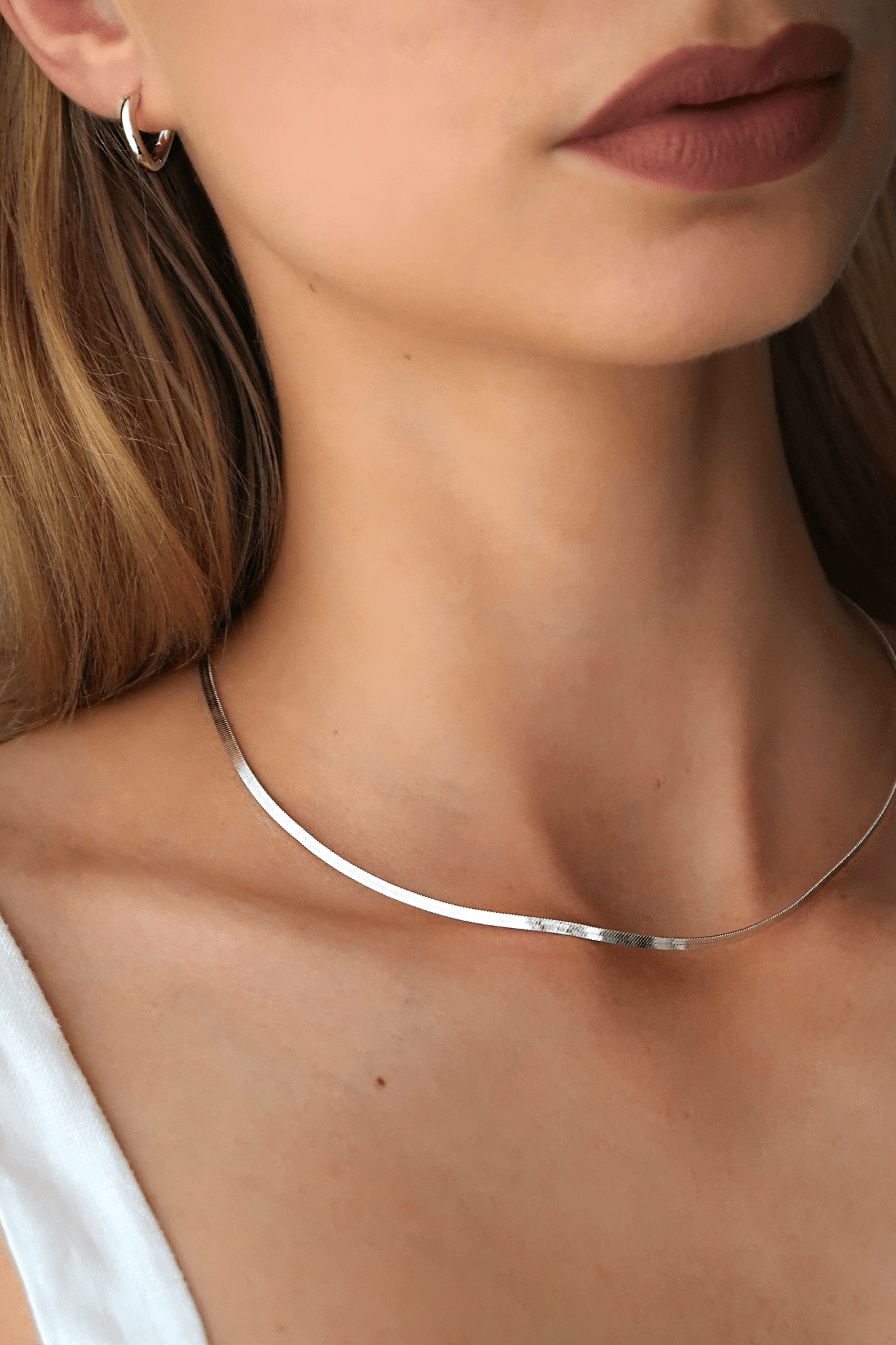 Flat Snake Necklace - WSOPHIA