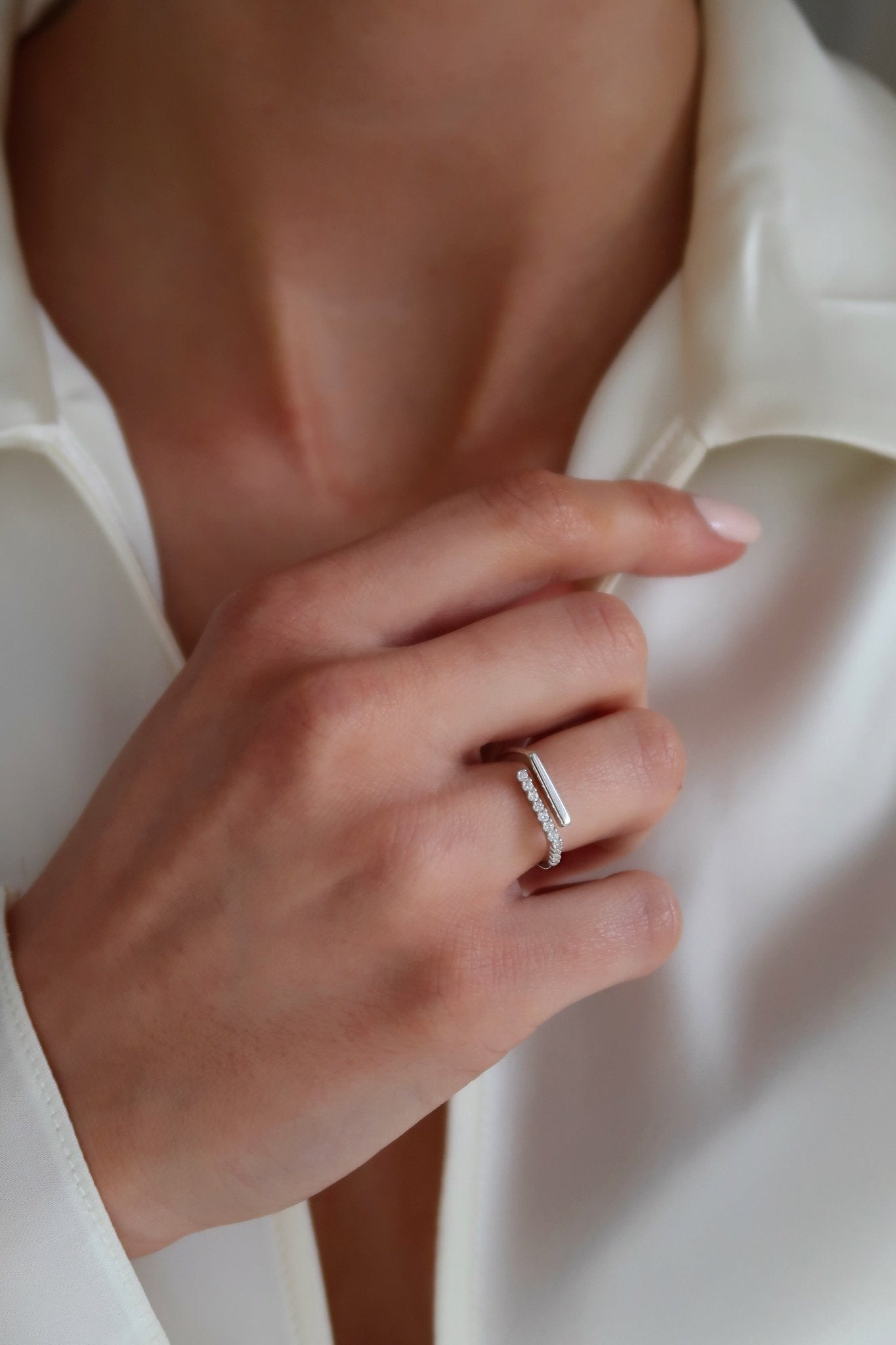 Zirconia Earrings & Ring Set - WSOPHIA