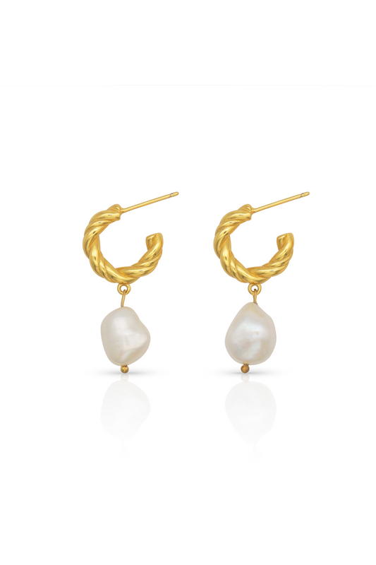 Ocean Pearl Drop Earrings