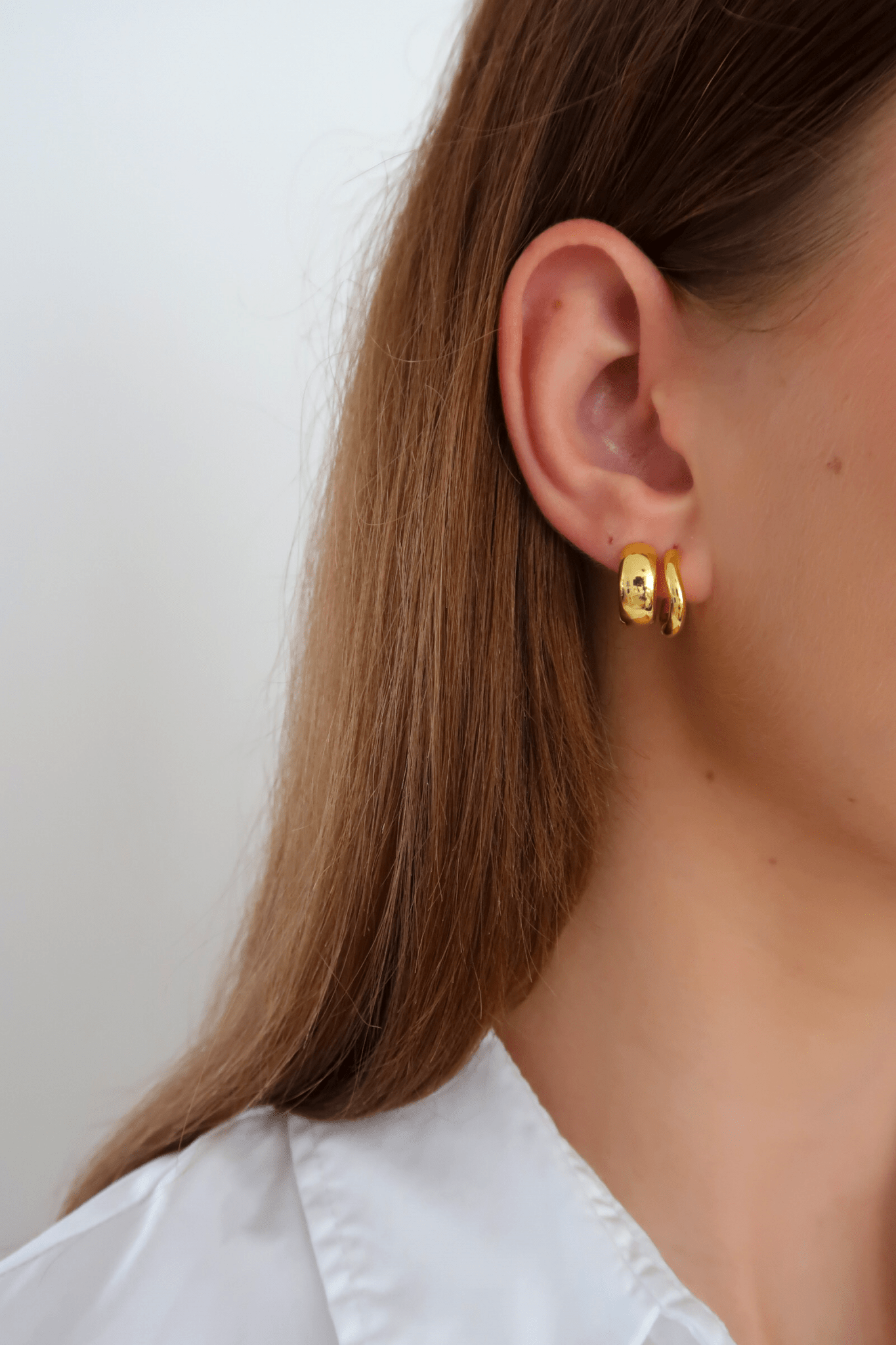 Wide & Twisted Small Hoop Earrings Set - WSOPHIA