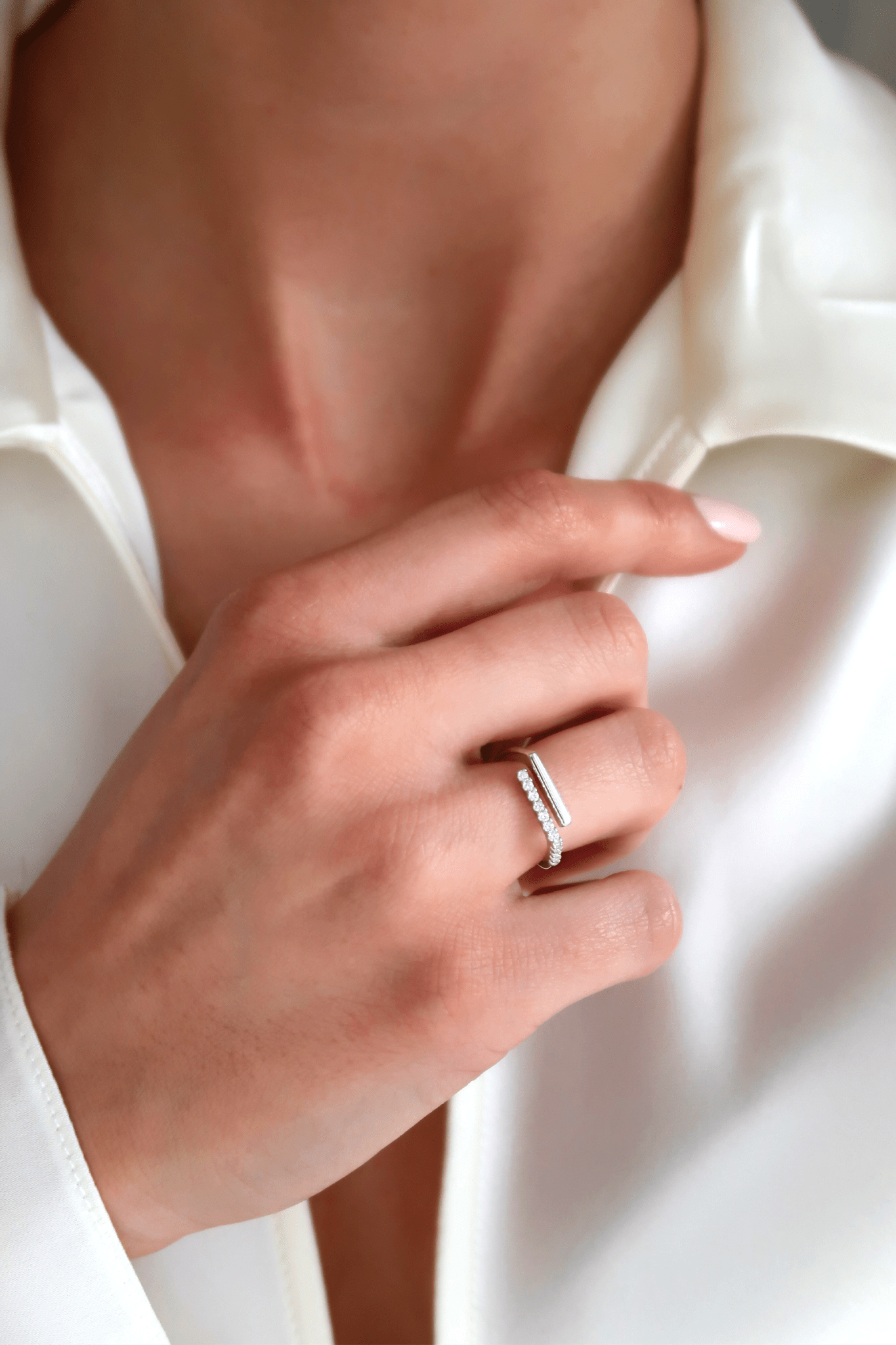Square Zirconia Ring - WSOPHIA