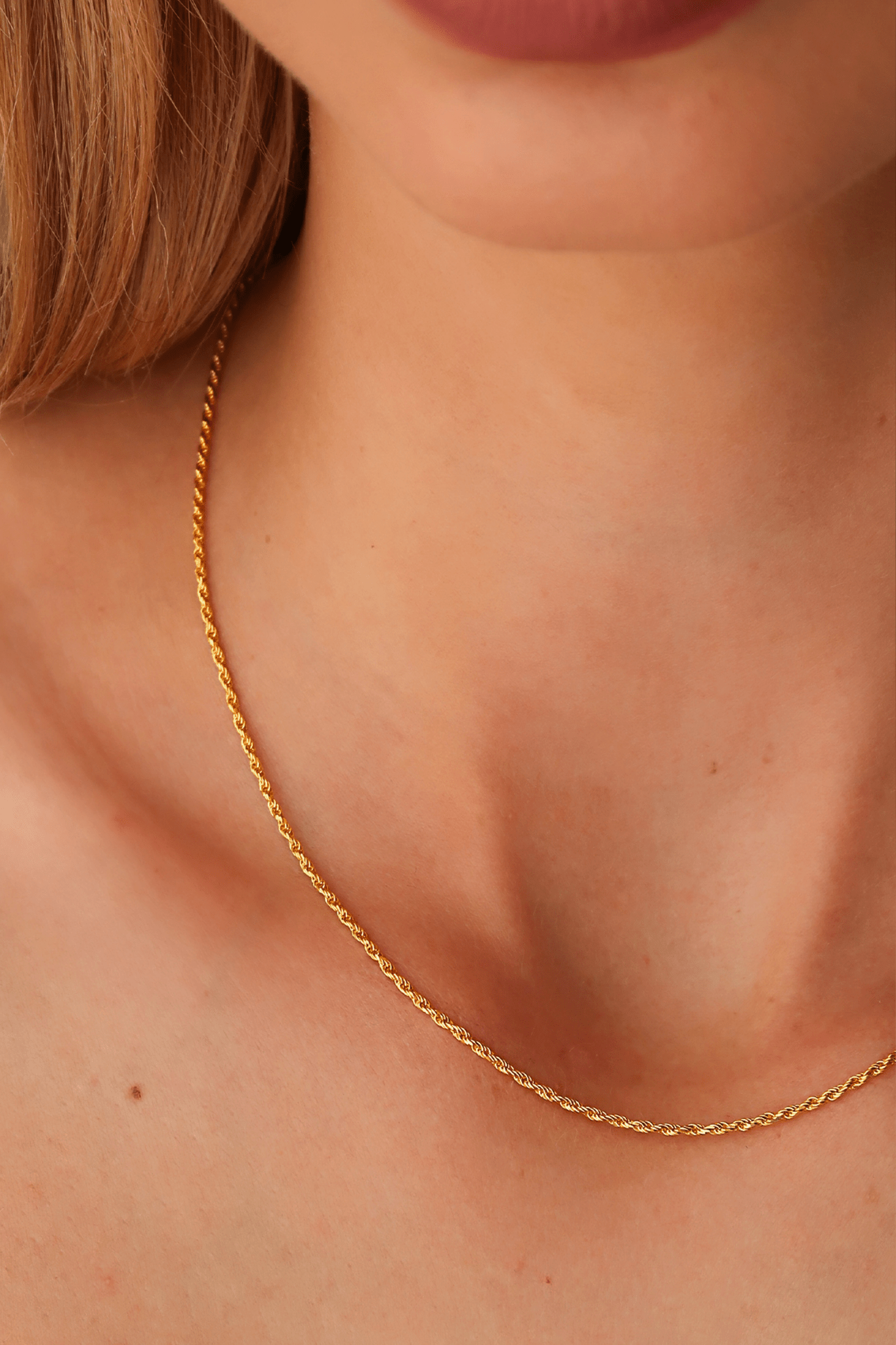 Twisted Chain Necklace & Bracelet Set - WSOPHIA