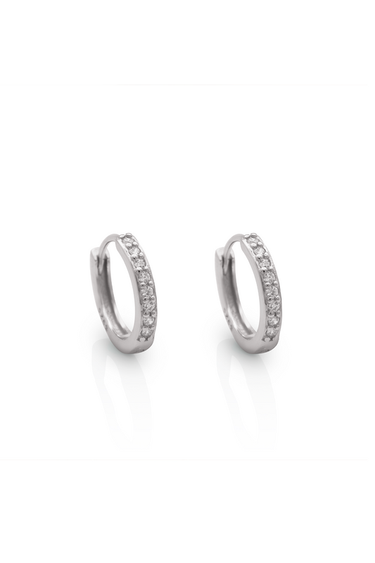 Zirconia Small Hoop Earrings