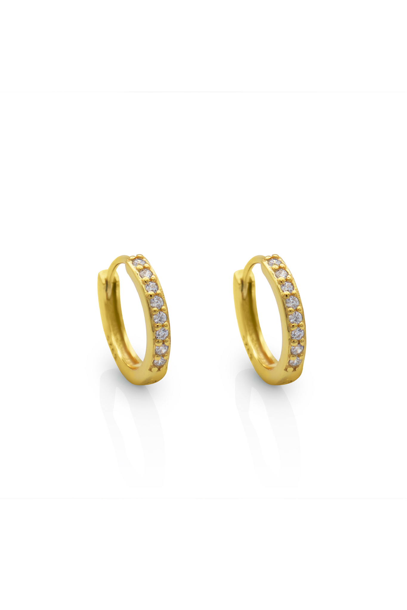 Zirconia Small Hoop Earrings